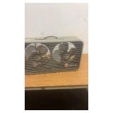 GE Automatic Vintage Box Fan with Metal Case and Dual Blades