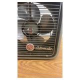 GE Automatic Vintage Box Fan with Metal Case and Dual Blades
