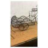 Lot of 2 Decorative Metal Plant Stands and Samsung Wireless Active Subwoofer