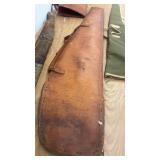 Set of 4 Vintage Rifle and Shotgun Soft Cases Leather and Canvas