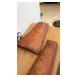 Set of 4 Vintage Rifle and Shotgun Soft Cases Leather and Canvas