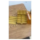 Two Vintage Tackle Boxes with Fishing Lures and Accessories