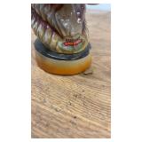 Collection of Vintage Ceramic Decanters Including Deer and Fish Designs