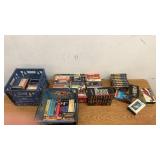 Large Collection of Vintage VHS Tapes Including Hitchcock, Dean Martin, Jaws, and More