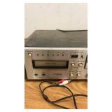 Lot of 3 Vintage Stereo Components: Realistic CD-6000 CD Changer, Centrex AH-65 8 Track Deck, Fisher AV/TA Receiver