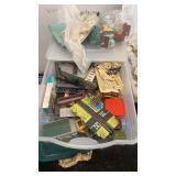 Large HO Scale Model Train Collection with Engines, Cars, Tracks, Buildings, and Manuals