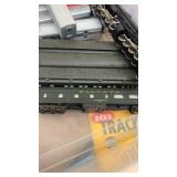 Large HO Scale Model Train Collection with Engines, Cars, Tracks, Buildings, and Manuals