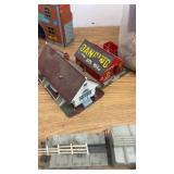 Large HO Scale Model Train Collection with Engines, Cars, Tracks, Buildings, and Manuals