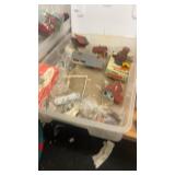 Large HO Scale Model Train Collection with Engines, Cars, Tracks, Buildings, and Manuals