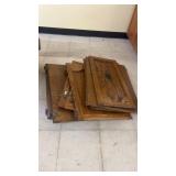 Collection of Used Wooden Cabinet Doors with Hardware