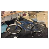 Schwinn Corvette Vintage Blue Cruiser Bicycle with Speedometer