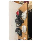 Stihl BG 50 Gas Leaf Blower and 3 Motorcycle Helmets Assortment