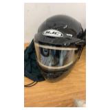 Stihl BG 50 Gas Leaf Blower and 3 Motorcycle Helmets Assortment