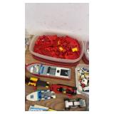 Large Collection of Vintage LEGO Bricks, Sets, Baseplates, and Manuals