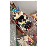 Large Collection of Vintage LEGO Bricks, Sets, Baseplates, and Manuals