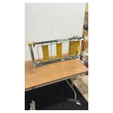 Used Folding Rolling Step Ladder with Yellow Steps