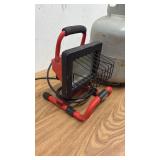 Propane Cylinder with 2 Portable Work Lights