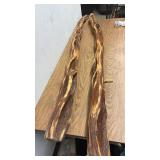 Pair of Rustic Carved Wooden Walking Sticks