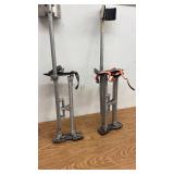 Pair of Adjustable Drywall Stilts with Straps