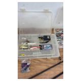 Fishing Bundle with 2 Rods, Reels, and Assorted Tackle Boxes