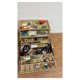 Lot of 2 Mixed Fishing Tackle Boxes with Contents