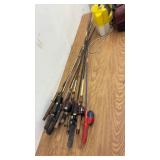 Fishing Rod and Reel Lot with Tackle Box and Accessories