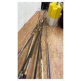 Fishing Rod and Reel Lot with Tackle Box and Accessories