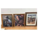 Set of 3 Framed Native American Art Prints