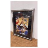Framed Autographed Basketball Photo Featuring Mark Madsen