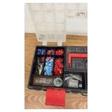 Toolbox and Organizer Set with Electrical Connectors, Tools, and Hardware