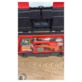 Toolbox and Organizer Set with Electrical Connectors, Tools, and Hardware