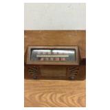 Lot of 2 Vintage Wooden Tube Radios and Turntable Console