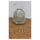 Vintage Iridescent Embossed Glass Lamp Shade