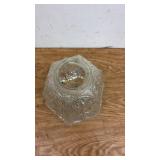 Vintage Iridescent Embossed Glass Lamp Shade