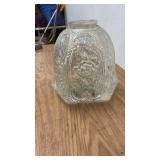 Vintage Iridescent Embossed Glass Lamp Shade