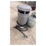 Propane Cylinder Heater with 2 Propane Tanks - 80,000 BTU