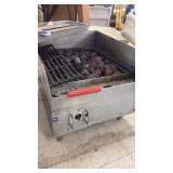 Commercial Countertop Gas Lava Rock Grill with Crinkle Cutter Tool