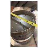 Set of Ten 12 Inch Heavy Duty Deep Dish Pizza Pans