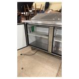 True TSQ-48 Commercial Stainless Steel Sandwich Prep Table Refrigerator