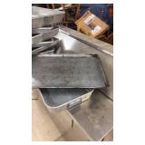 Lot of Commercial Aluminum Baking and Roasting Pans
