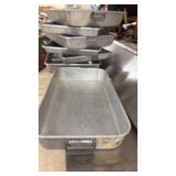 Lot of Commercial Aluminum Baking and Roasting Pans