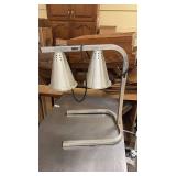 Commercial Dual Heat Lamp Food Warmer Stand