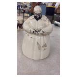 Vintage Ceramic Mammy Cookie Jar with Paint Wear