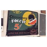 Vintage Picanniny Freeze Metal Advertising Sign