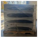 TAMKO Pallet of 12 Cartons of- CoolRidge 14.75 in. x 48 in. Black Polypropylene Ridge Vent with External Baffles (12 pcs per carton)