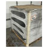 TAMKO Pallet of 12 Bundles of- CoolRidge 14 in. x 4 ft. Black Polypropylene Sectional Ridge Vent with Internal Filter- Retail Value of $1,596