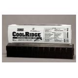 TAMKO Pallet of 12 Bundles of- CoolRidge 14 in. x 4 ft. Black Polypropylene Sectional Ridge Vent with Internal Filter- Retail Value of $1,596