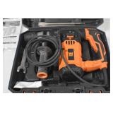 hamWEN RH1042 12-Amp 1-3/16-Inch Variable Speed SDS Plus Corded Rotary Hammer Kit with Case, Chisels