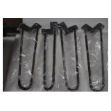 WEN TLP16B 16-Inch Mid-Century Modern Satin Black Hairpin Table Legs, 1/2" Diameter, Set of 4