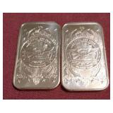 (2) 1 oz Copper Bars